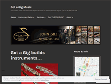 Tablet Screenshot of gotagigmusic.com